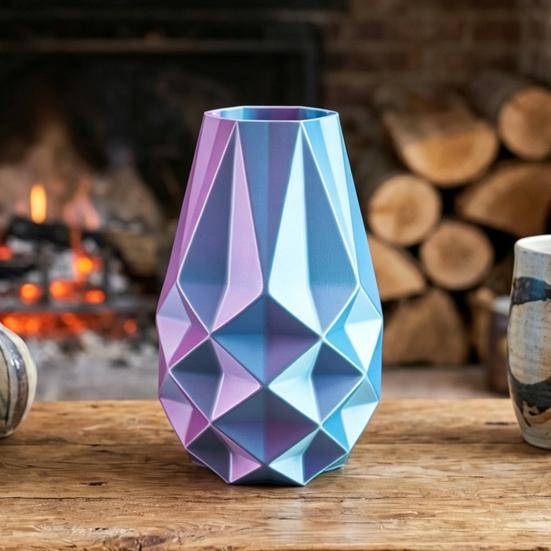 3D-печатная бохо-ваза для цветов Геометрическая форма Современная минималистичная декоративная ваза для гостиной прихожей журнального столика домашнего декора