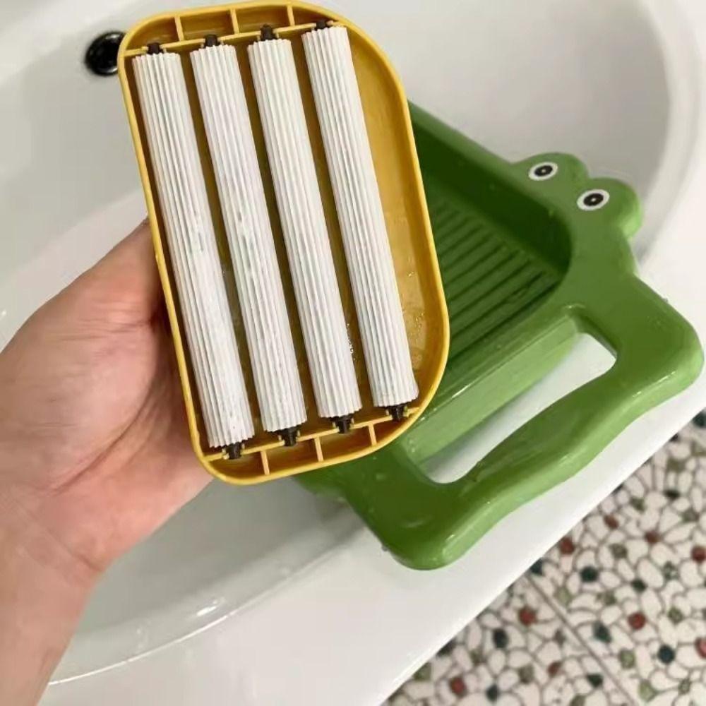 Thicken Laundry Board Plastic Integrated Lovely Washing Board Clothes Washboard  Home Use Laundry