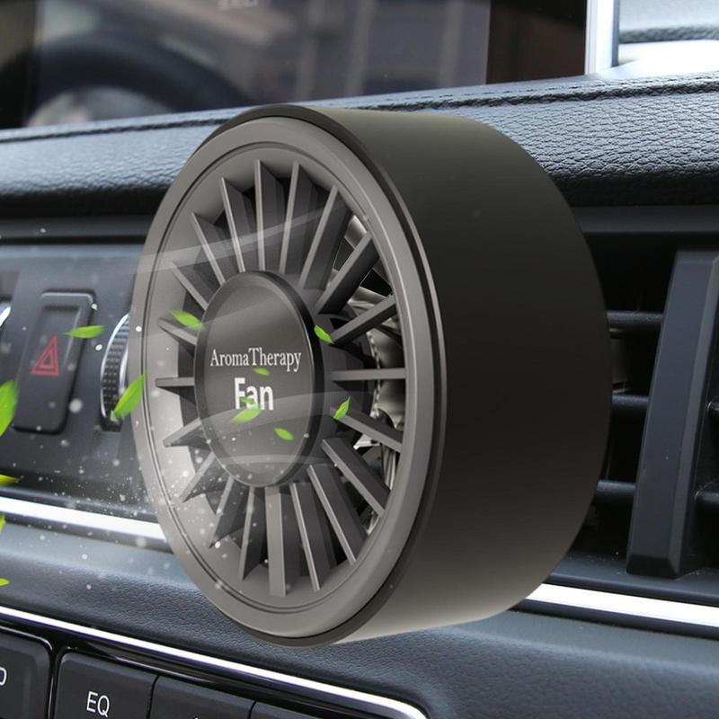 Car Vent Fan USB Fan For Car Vent Scent Decoration With Colorful Light Portable Small Cooler For Pickup Vehicle Truck Home Room