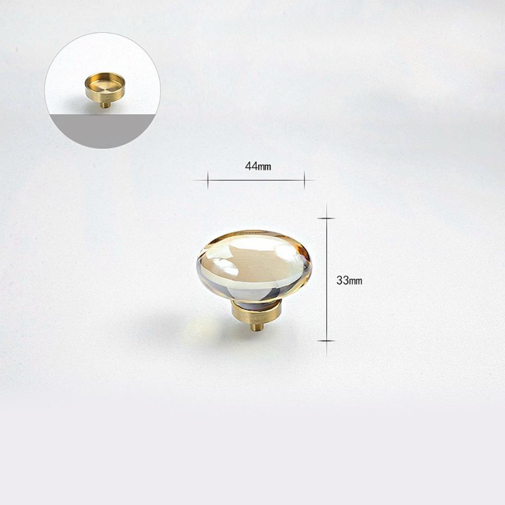 Золотисто-серые прозрачные хрустальные мебельные ручки Прочные Превосходный дизайн Хрустальные ручки Мебельная ручка для комода для кухни ванной