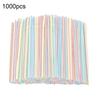 1000 шт. Пластиковые соломинки для питья, экологически чистые, без бисфенола А, многоразовые соломинки, красочные соломинки для вечеринок, для напитков, колы, соевого молока