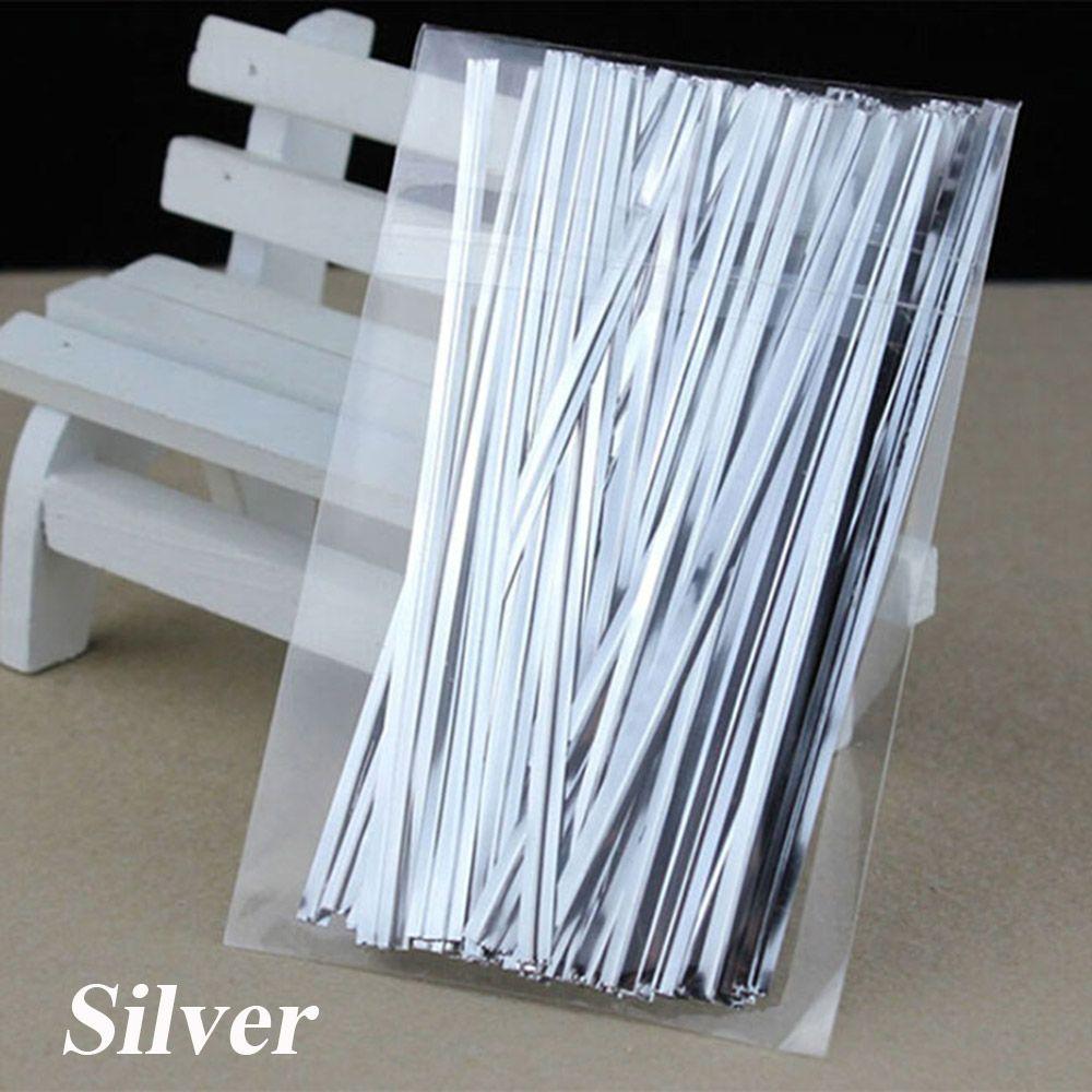 800PCS Ligation Wrapping Baking Twist Ties Pack Sealing Cellophane Bag Metallic Wire