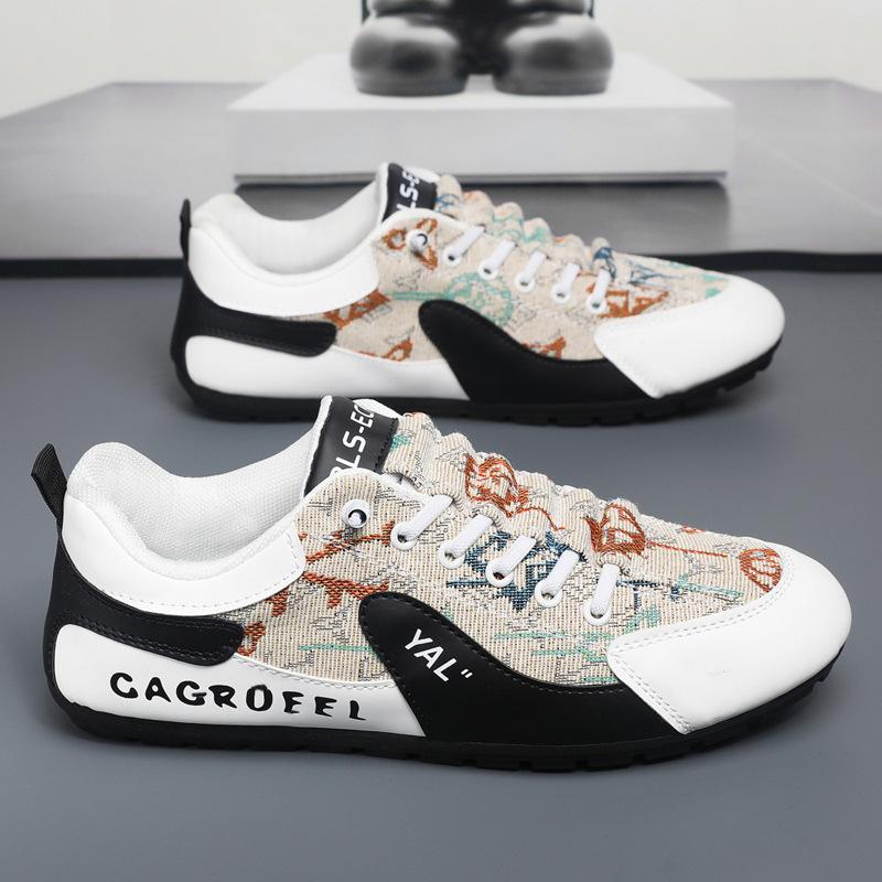 Баотоу полубосоножки мужские тканевые дышащие без каблука уличная повседневная обувь ленивая обувь