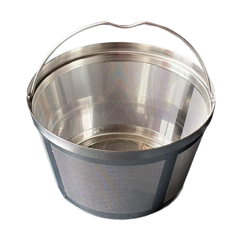 652F Generic Coffee Filter Basket Nonrust Steel Fine Meshes Screen Durable Construction Suitable with Most Brewer