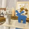 3D Рождественская елка Лось Пряничный человечек Ароматическая свеча Силиконовая форма Сделай сам Рождественская форма для свечи Гипсовая силиконовая форма для свечи
