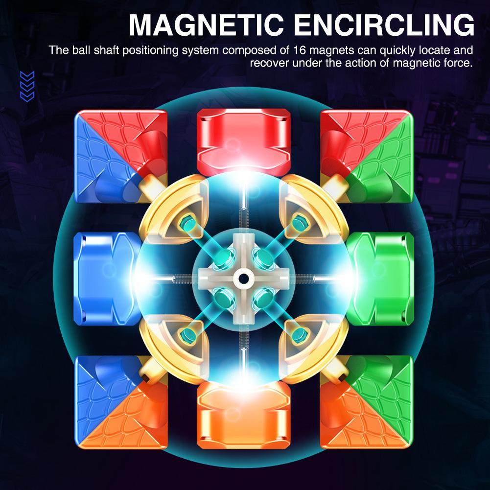 Moyu Super Rs3m 3x3 Magic Cube Магнитная левитация Шарик позиционирования вала Магнитный скоростной куб Игрушка-головоломка для соревнований