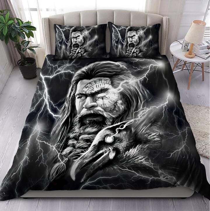 Череп Викинг Doona Пододеяльник Комплект постельного белья Постельное белье Одиночный двойной подарок