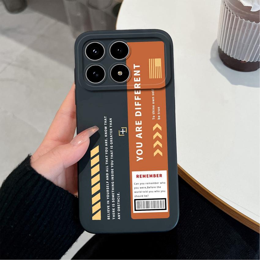 Для Redmi K90 K80 K40 Pro K40S K30S K30i K50 Note 5 Plus Чехол для телефона Крутой узор с кошкой Жидкий силикон Противоскользящий Премиум Защитный чехол Для Redmi Capa