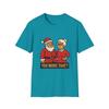 Unisex Softstyle T-Shirt Santa Mrs. Claus Funny Holiday Wrinkled Coat Christmas