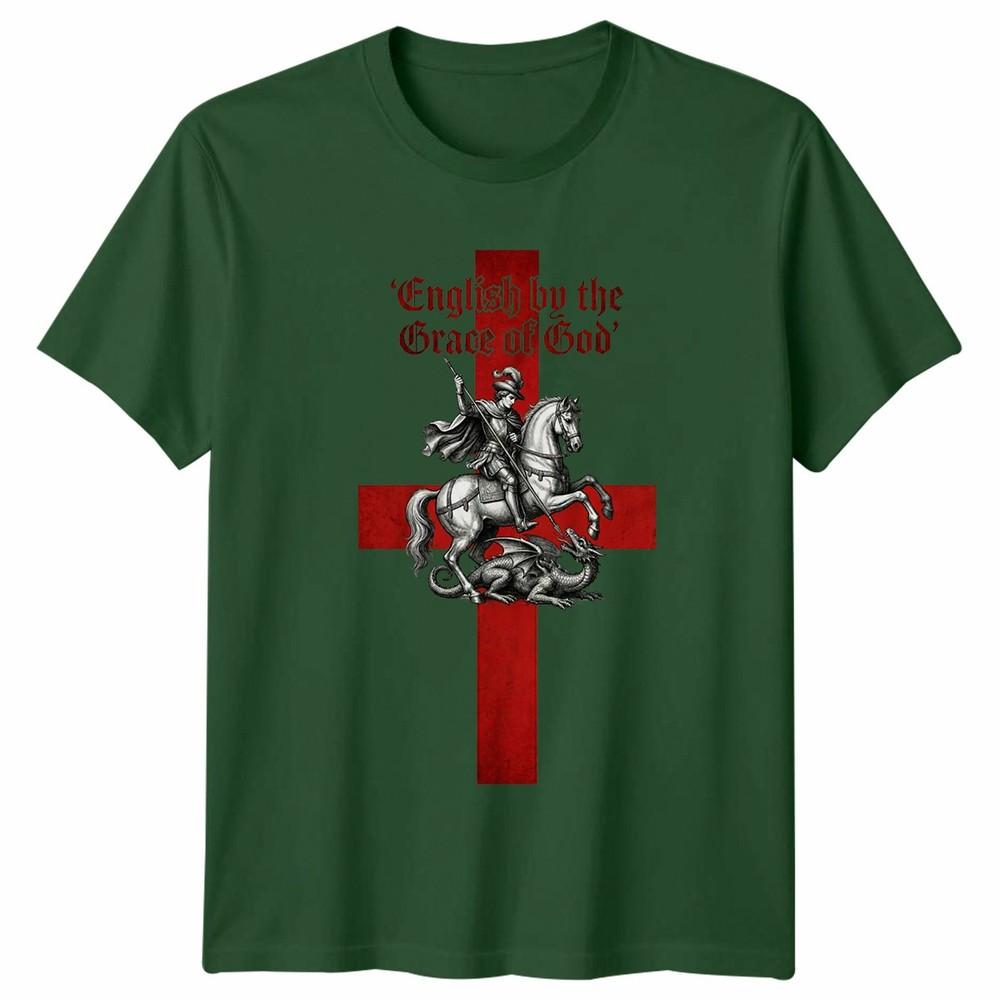 St Georges Day Unisex T Shirt English By The Grace Of God Knight England