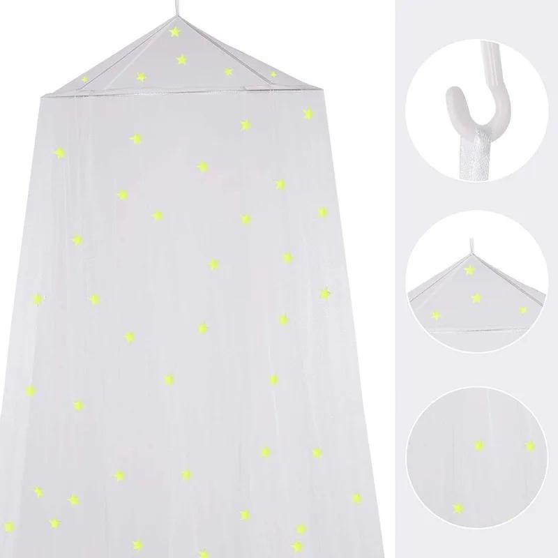 Звездная светящаяся москитная сетка летняя антимоскитная сетка сетка для спальни протектор украшение для спальни