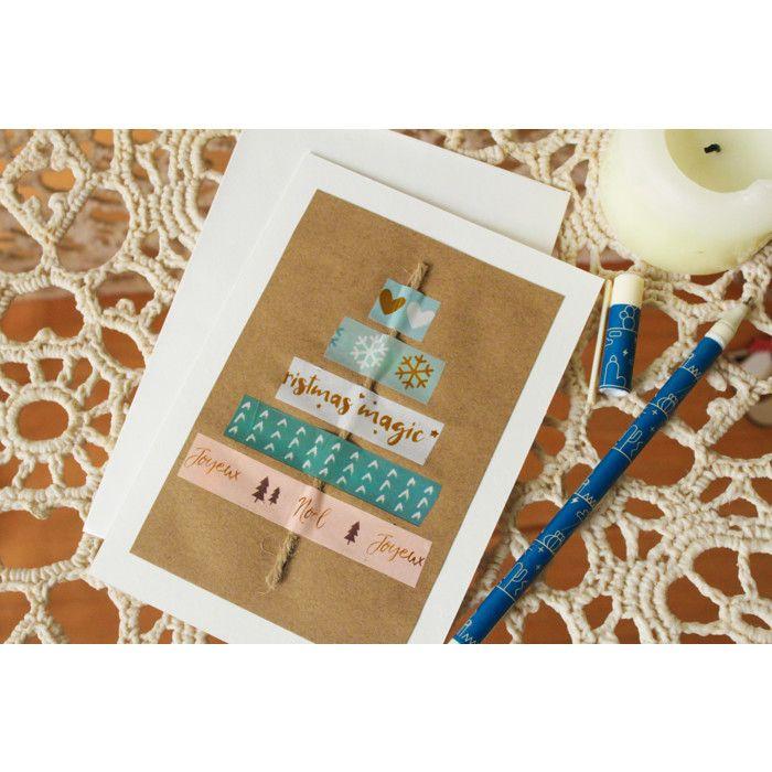 Carte et enveloppe blanche 10 pièces