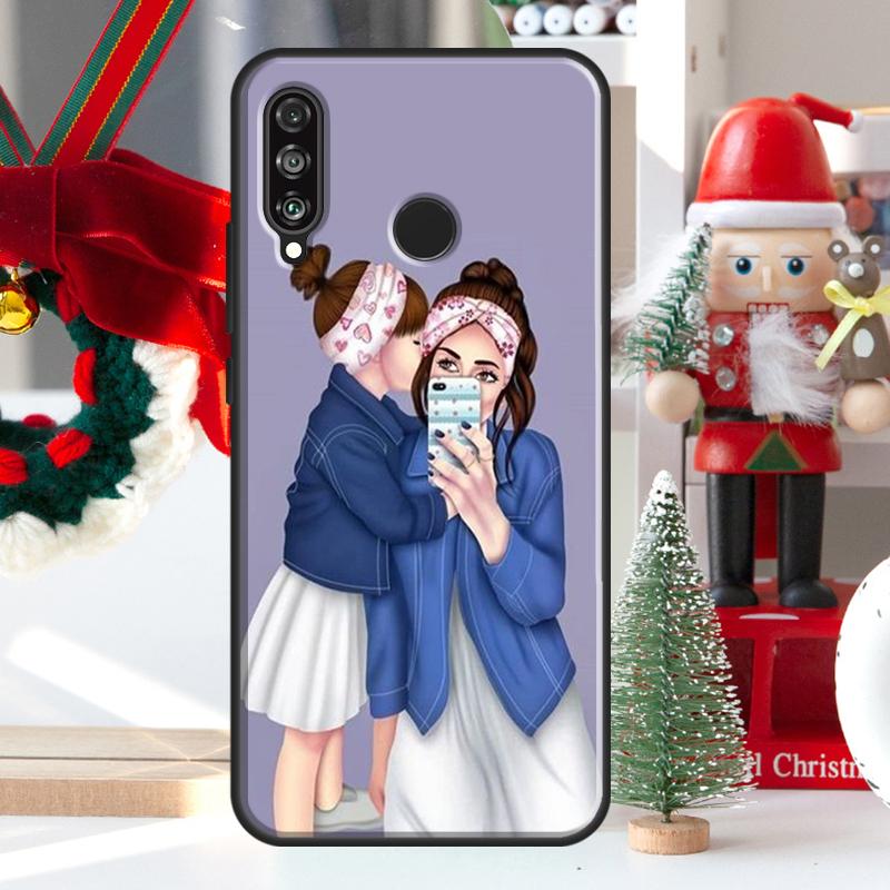 Малыш Мама МУМ МАМА Девочка Королева Для Huawei Nova Y73 Y60 Y70 Y90 Y72 Y61 Y91 7i 8i 11i 12i 12s 9 10 SE P20 P30 P40 Lite Чехол