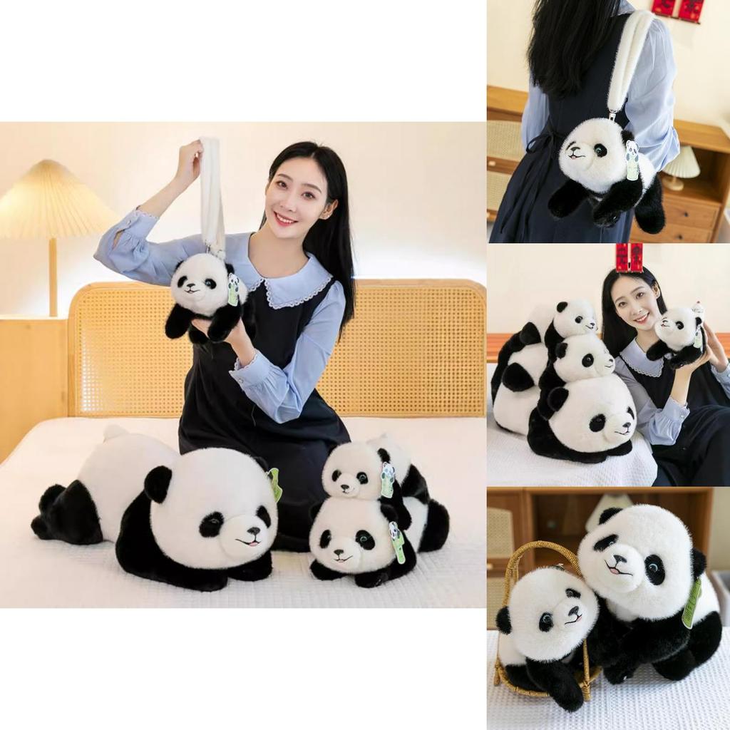 Adorable Soft Plush Panda Doll Cuddly Bear For Girls Perfect As Sleep Pillow Gift