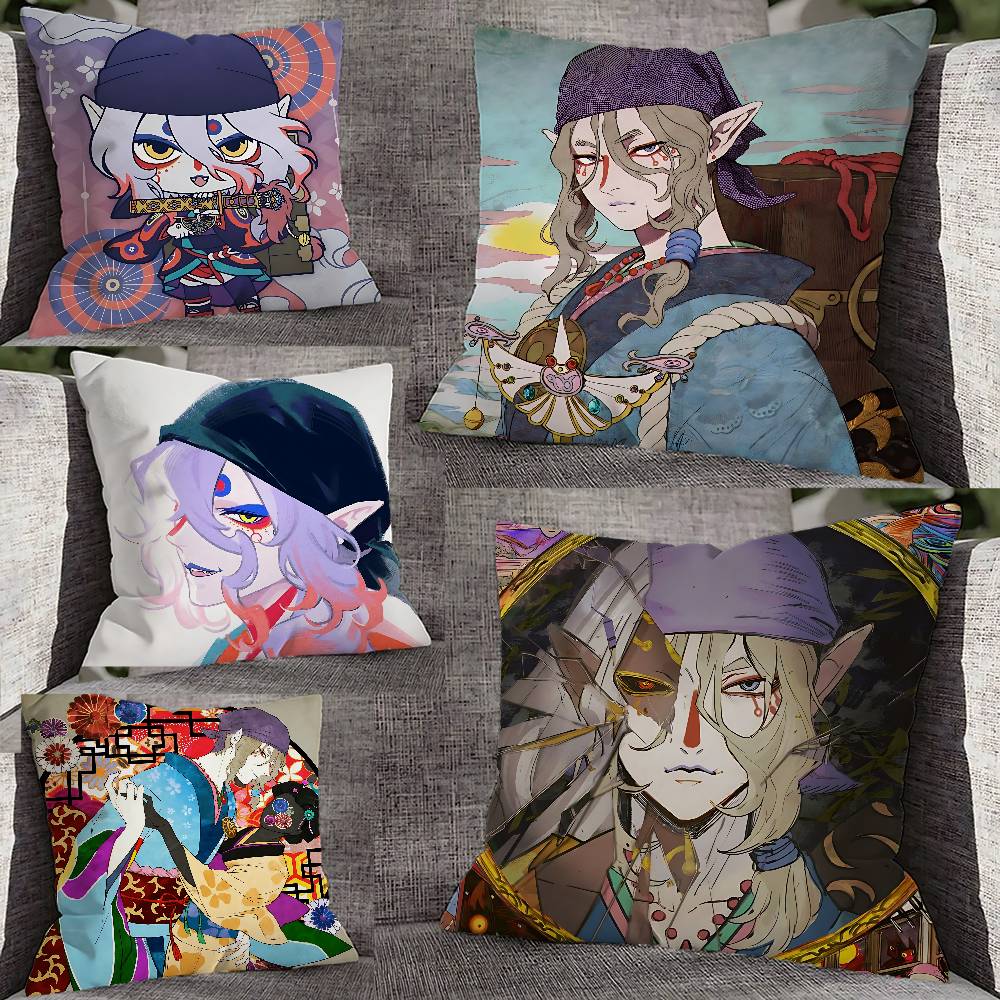 Чехол на подушку M-Mononoke Продавец лекарств Для 55x55см 30x30см 50x50см 45x45см 40x40см Квадратный чехол для подушки на стул Чехол