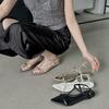 Spot sandals women's 2025 new summer same style thin heel buckle high heels sandals sexy open toes