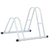 Freestanding Floor Bike Rack for 2 Bikes Galvanized Steel