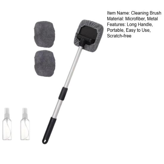 Щетка для мытья окон Yousheng, инструмент для мытья лобового стекла с длинной ручкой, не оставляющая царапин, высокоабсорбирующая, быстросохнущая, щетка для удаления грязи, моющиеся салфетки