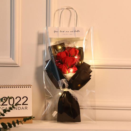 Красивый цветок-симулятор с сумкой, теплый свет, подарки ко Дню матери