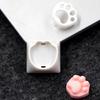 Силиконовые колпачки для клавиш «Кошачья лапка» Легкая установка 3D текстурированный дизайн Невыцветающие Долговечные колпачки для игровых и офисных клавиатур