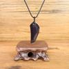 Koai Obsidian Wolf Fang Adjustable Good Luck Charm Necklace Necklace, Length, Men's, Amulet,