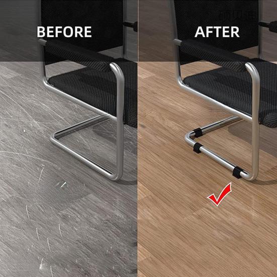 24 шт. Пластиковые протекторы для ножек стула для защиты пола U-образные колпачки для ножек мебели Легкая установка Нескользящие накладки для стула
