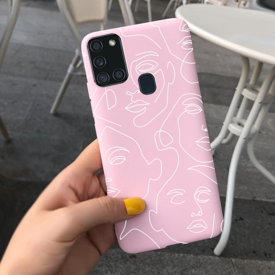 Чехол для Samsung A21S для Samsung Galaxy A21S A 21S A21 S Чехол Силиконовый ТПУ Мягкий Матовый Чехол для Телефона Задняя Крышка Fundas Корпус Capa