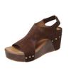 Hot-selling List Large Size Wedge Heel Women's Sandals New Fish Mouth Sandals Women