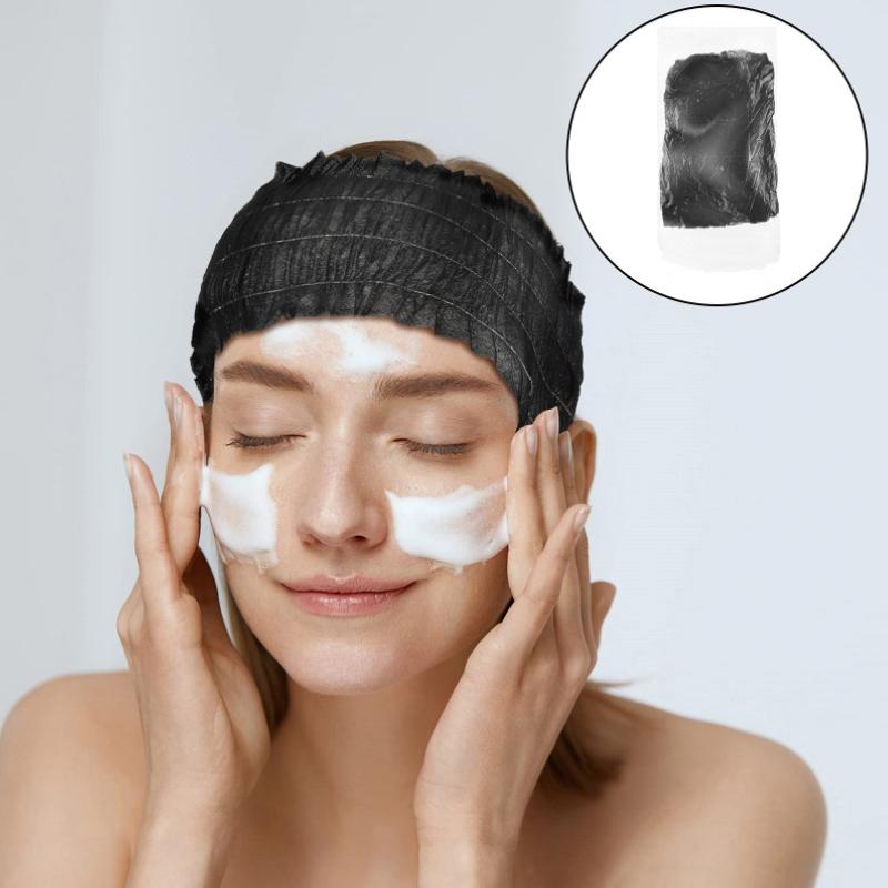 100 Pcs Non Woven Spa Hair Band Lightweight&Breathable For Journey Salon Headbands Soft Stretch Skin Care Disposable Headbands