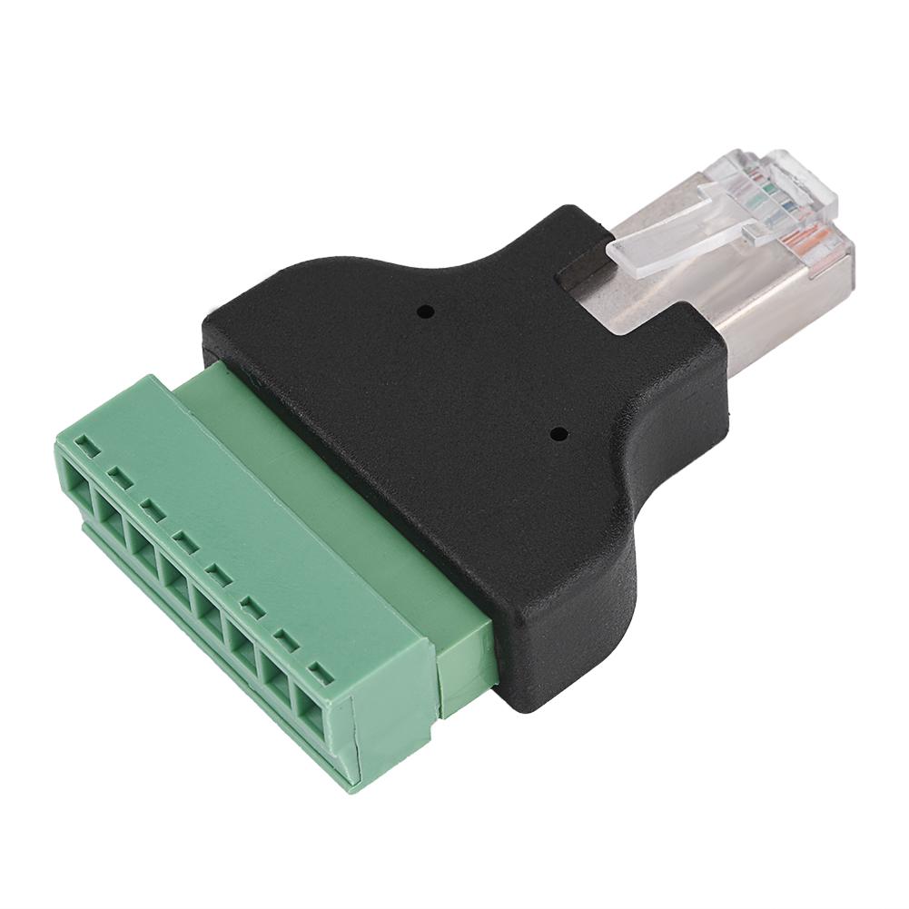 Разъем Ethernet DVR RJ45 Male Jack на 8-контактный винтовой клеммный разъем