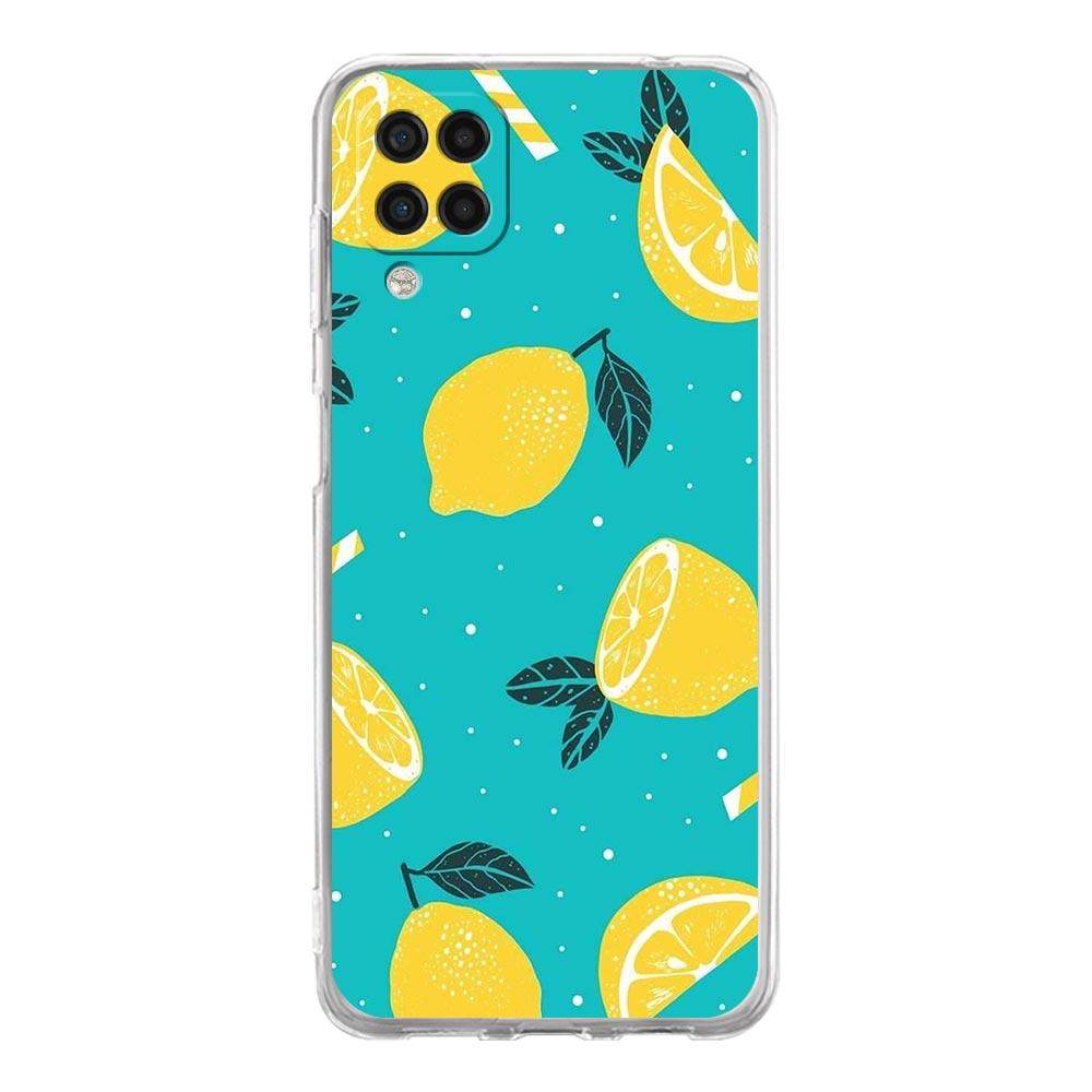 Средиземноморский Лимон Чехол для Телефона Для Samsung Galaxy A51 A71 A21S A12 A11 A31 A41 A03S A13 A33 A73 A53 A52 A32 5G A23 Прозрачная Крышка