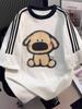 Women's Summer Loose Fit Hip-Hop Cartoon Dog Print Cotton T-Shirt