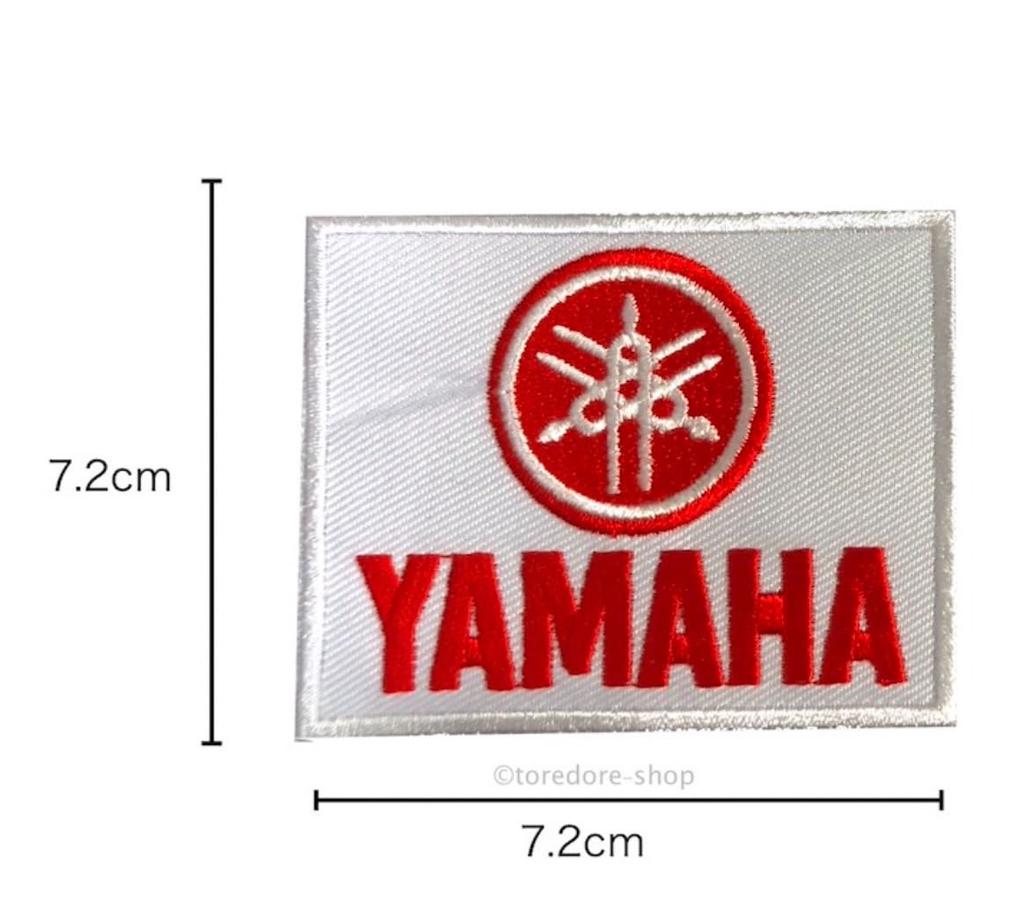 Generic Yamaha Iron-on Embroidered Applique Racing Patch, White 43