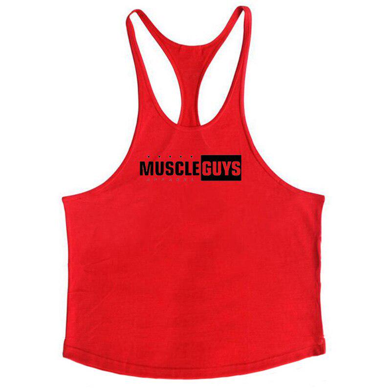 Muscleguys Brand Fitness Apparel Bodybuilding Stringer Tank Top Mens Gym Clothes Workout Vest Cotton Sports Sleeveless Shirt
