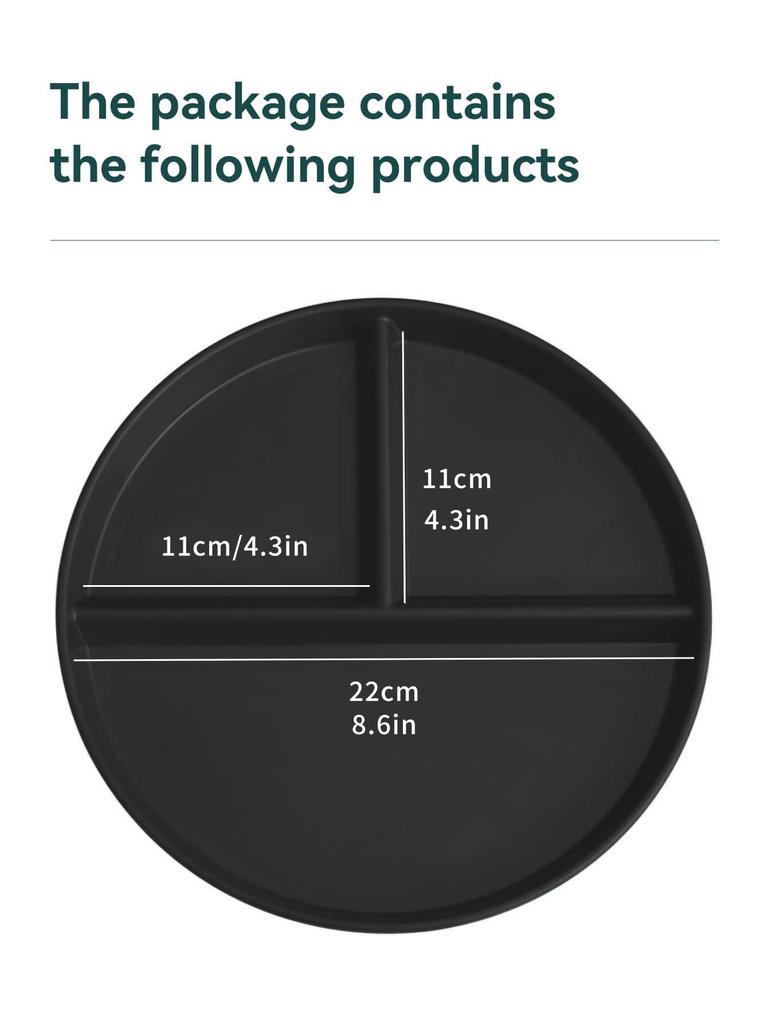 Fruit Salad Plate Microwave Safe Reusable Divided Dinner Plates Food Dishes Cake Dessert Tray Kitchen Tableware