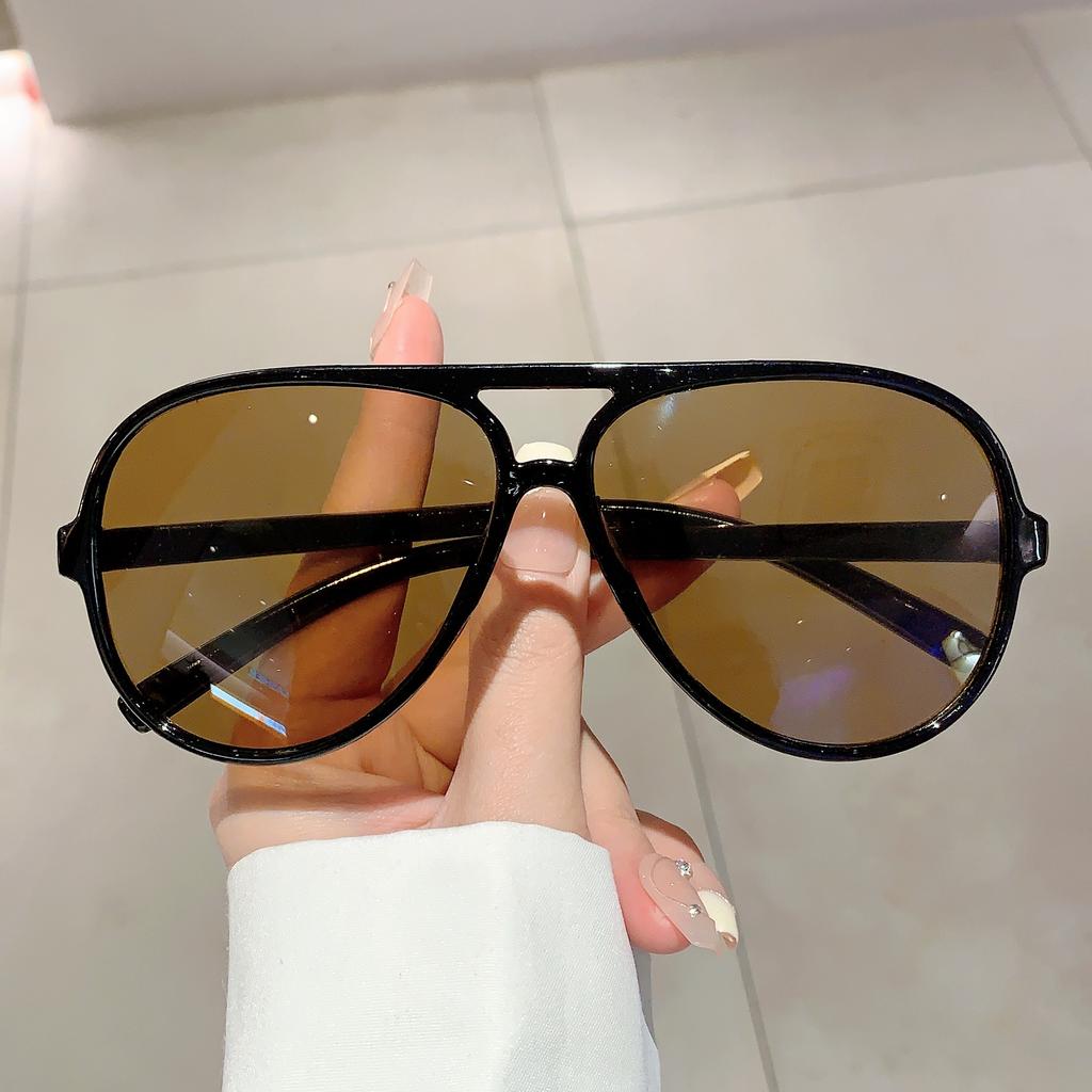 Vintage Pilot Sunglasses Men New Fashion Outdoor Casual Shades Women Trendy Brand Design Korean Style Anti-UV Sun Glasses