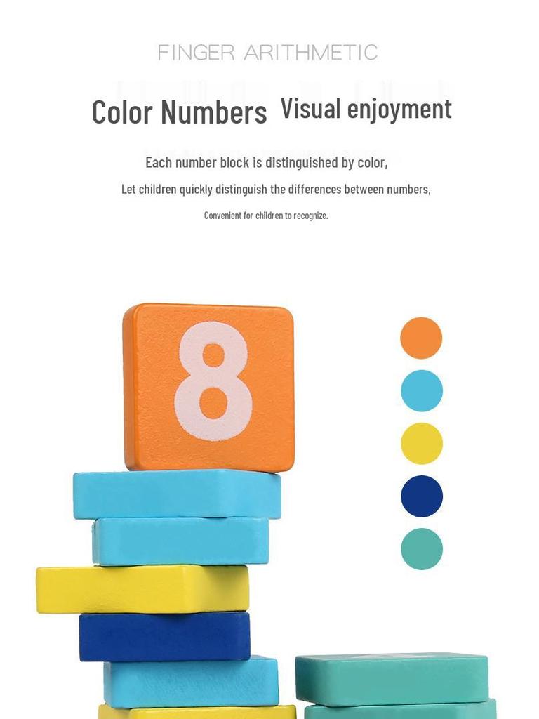 Детская развивающая деревянная счетная доска для изучения математики и просвещения