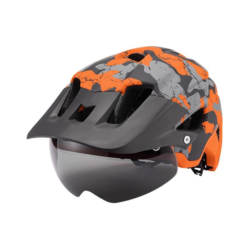 One-Piece Cycling Helmet Road Mountain Bikes Adult Unisex Ventilated Safety Size L 55-61cm