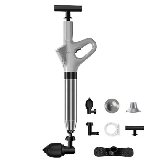 Плунжерный инструмент для удаления засоров сливных труб с барометром в реальном времени Эргономичная конструкция ручки Простой в использовании инструмент для удаления засоров сливных труб