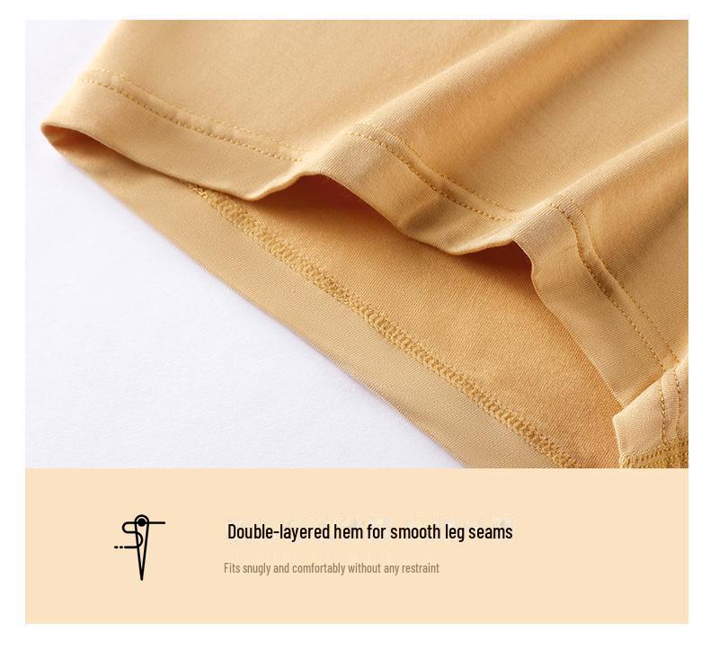 60-Pack Modal Men's Boxer Briefs with Antibacterial Crotch, Mid-Waist, Breathable, Trendy Design