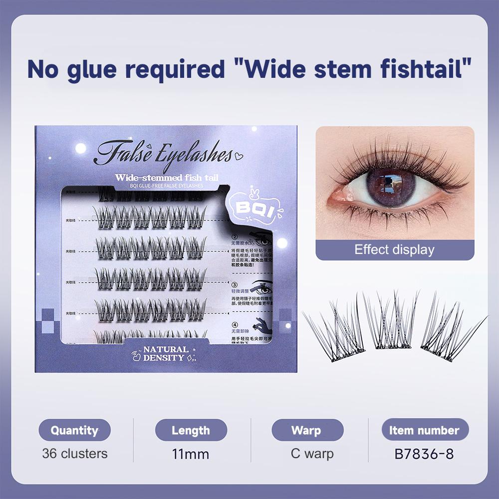False Eyelashes Without Glue, Natural-looking False Eyelashes, 3D False Eyelashes Without Adhesive, Black Lashes With Strong Adhesion In 1 Second