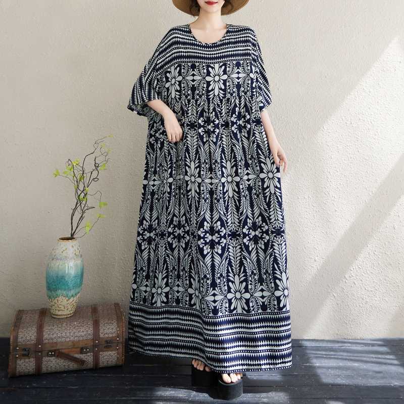 Новое женское свободное платье в стиле бохо