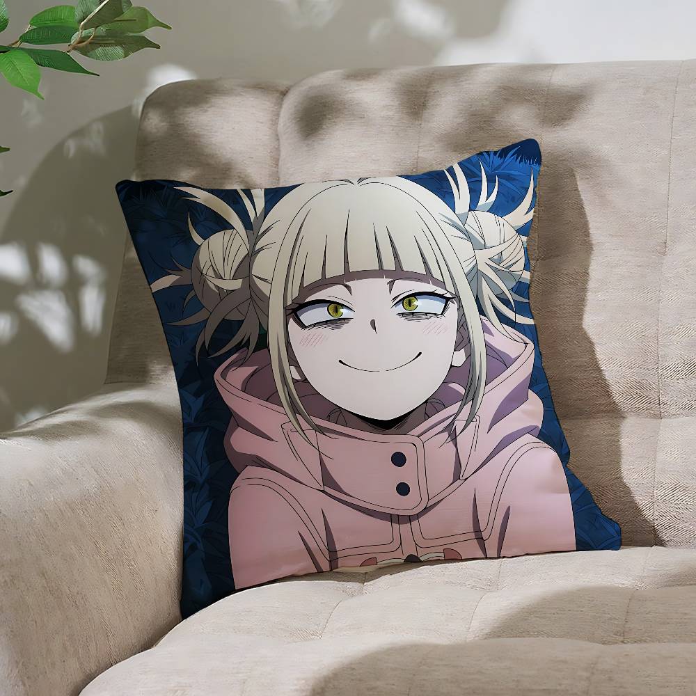 Милые квадратные наволочки T-Toga-Himiko-S Kawai, настраиваемые, стильные и мягкие, идеально подходят для кроватей, автомобилей и диванов.