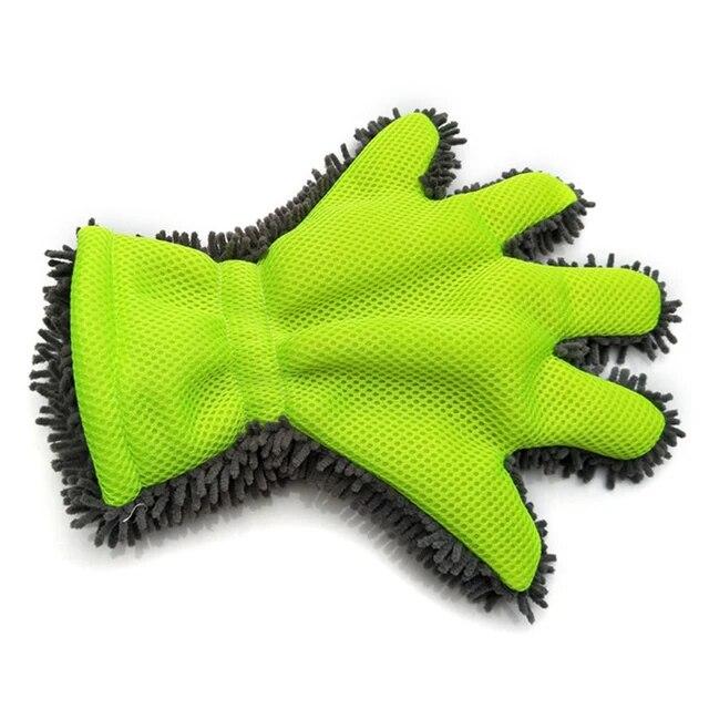 Univrsal Car Washing Gloves Chenille Five Fingers Car Wash Gloves Microfiber Finger Gloves Cloth Auto Car Cleaning Tools