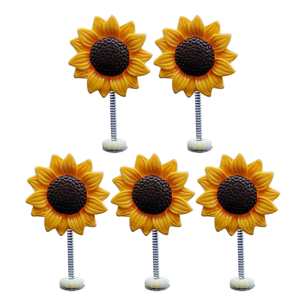 Забавное автомобильное украшение подсолнух, качающаяся голова, украшение на приборную панель для женщин и девочек
