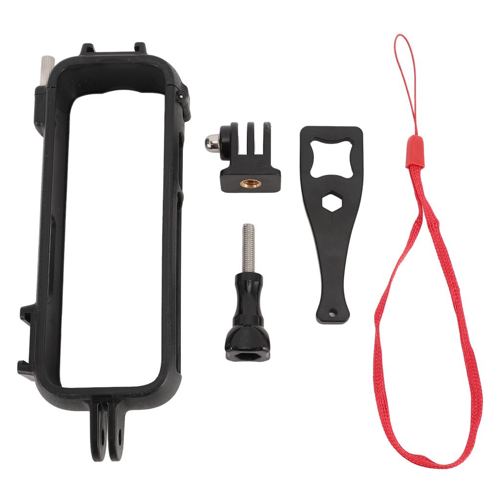 Action Camera Cage Lightweight Anti Fall Off with Cold Shoe 14inch Thread Camera Utility Frame for