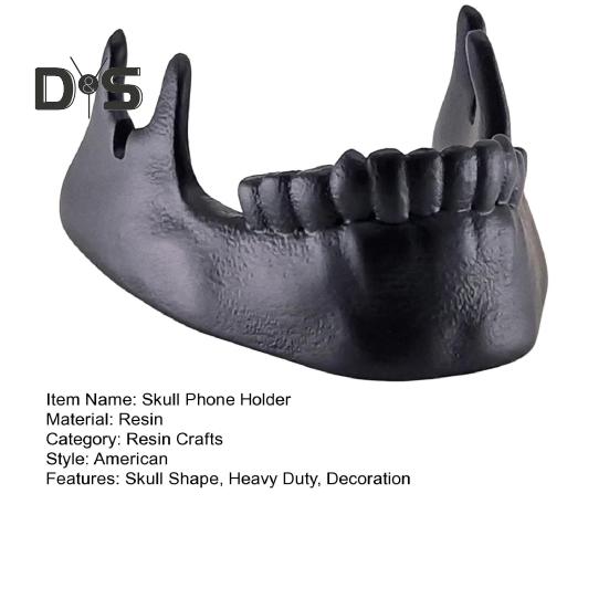 Держатель для телефона в виде черепа, подставка для очков из смолы, украшение для рабочего стола, сверхпрочная нескользящая настольная стойка для очков для мобильного телефона, подарок на Хэллоуин