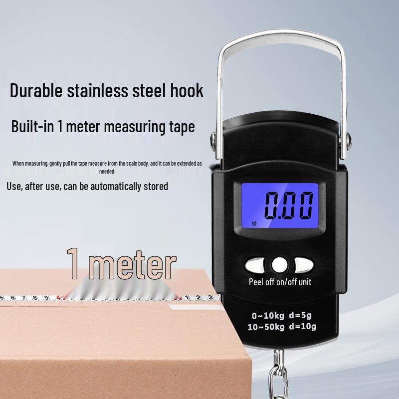 Портативные высокоточные электронные весы с рулеткой и пружинным подвесом