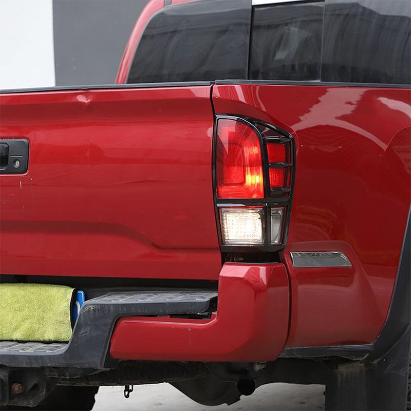 Для Toyota Tacoma 2016-2026 ABS Матовый Черный/Черный Автомобильный Стайлинг Декоративная Рамка Наклейка на Задний Фонарь Автомобиля Аксессуары для Экстерьера Автомобиля