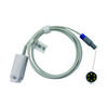 Compatible for China Zoncare 6 Pin Double Slot 40° Monitors, Reusable SPO2 Probe Sensor, SPO2 Finger Sensor, Blood Oxygen Saturation Data Monitoring